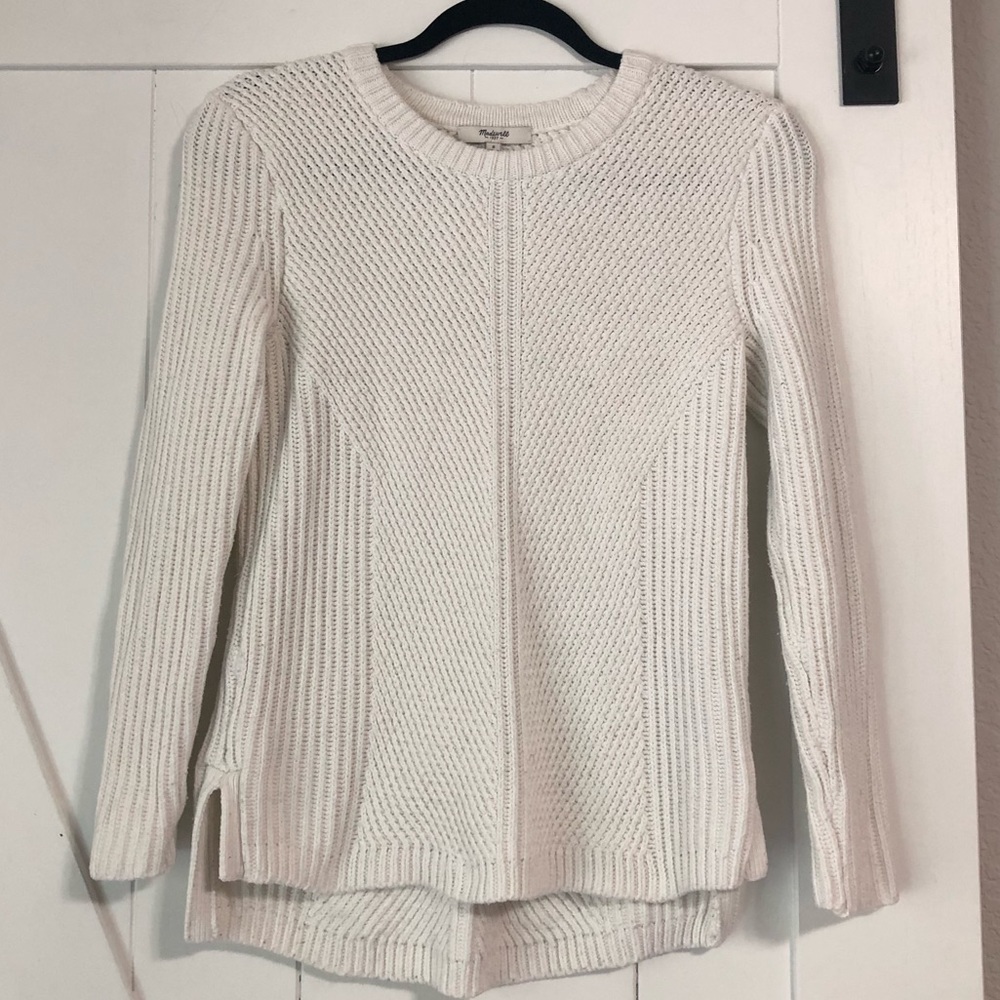Madewell cream/off white knit sweater